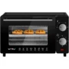 Mini-oven 10 Liter, 650 Watt Broodroosteroven Pizzaoven Bakplaat Met Timer Zwart 1