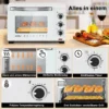 Mini-oven 21 L, 1280 W, 100-230 °C, Timer 60 Minuten, Boven-/onderwarmte, Dubbel Glas Wit 4