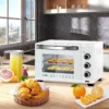 Mini-oven 21 L, 1280 W, 100-230 °C, Timer 60 Minuten, Boven-/onderwarmte, Dubbel Glas Wit 6