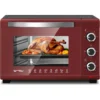 Mini-oven 28 L, Pizzaoven 1600 W, 100-230 °C, Timer 0-60 Min, 3 Verwarmingsmodi Rood-zwart 9