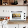 Mini-oven 28 L, Pizzaoven 1600 W, 100-230 °C, Timer 0-60 Min, 3 Verwarmingsmodi Wit 4