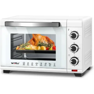 Mini-oven 28 L, Pizzaoven 1600 W, 100-230 °C, Timer 0-60 Min, 3 Verwarmingsmodi Wit 1