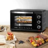 Mini-oven 28 L, Pizzaoven 1600 W, 100-230 °C, Timer 0-60 Min, 3 Verwarmingsmodi Zwart 8