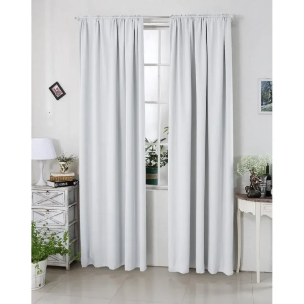 Ondoorzichtig Gordijn 250g/m² Met Ruchesband (1 Stuk) Wit 135x225 Cm 3