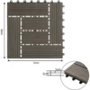 Pak Van 11 WPC Terrastegels, Houtlook, Vloertegels, Kliktegels, Vloerbedekking, Koffie 3
