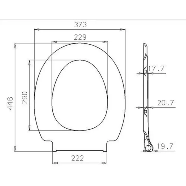 Premium Toiletbril Met Softclose-mechanisme, Duroplast, Bordeaux 4