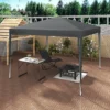 Prieel Pop-up Waterdicht Zonwerend Terras Festivalpagodetent 3 X 3 M Antraciet 2