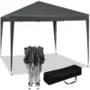 Prieel Pop-up Waterdicht Zonwerend Terras Festivalpagodetent 3 X 3 M Antraciet 1