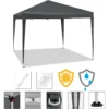 Prieel Pop-up Waterdicht Zonwerend Terras Festivalpagodetent 3 X 3 M Antraciet 7