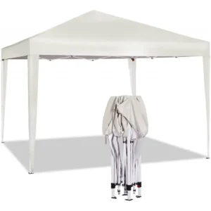 Prieel Pop-Up Waterdicht Zonwering Patio Festival Pagodetent 3 X 3 M Beige 1