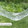 PVC Zeildoek Met Ogen En Touw, Waterdicht, Transparant, 2x2 M 6