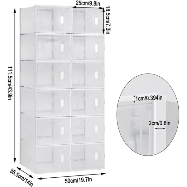 Schoenenrek Met Magneetsluiting Schoenendozen DIY-insteekplank Van Kunststof 3