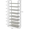 Schoenenrek, Schoenenrek, Insteekplank, XXL 8 Lagen Voor 24 Paar Schoenen, Grijs 3