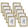 Set Van 10 Fotolijsten, Houten Lijst In Artos-stijl Fotogalerij Glasplaat Goud 10x15 Cm 1