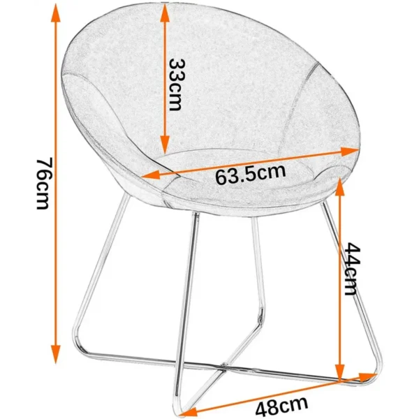 Set Van 2 Eetkamerstoelen, Fluwelen Zittingen, Gekruiste Vergulde Metalen Poten, Lichtgrijs 8