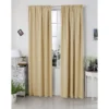 Set Van 2 Ondoorzichtige Gordijnen 250 G/m² Met Ruchesband Champagne 135x225 Cm 8