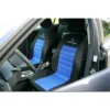 Set Van 2 Stoelhoezen Auto Enkele Stoelhoes Universele Maat Zwart-blauw 3