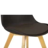 Set Van 6 Eetkamerstoelen, Keukenstoelen, Designstoelen, Kunstleer, Hout, Bruin 9