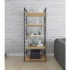 Staande Plank Huishoudplank Boekenkast Opbergplank 5 Planken Hout Staal 5