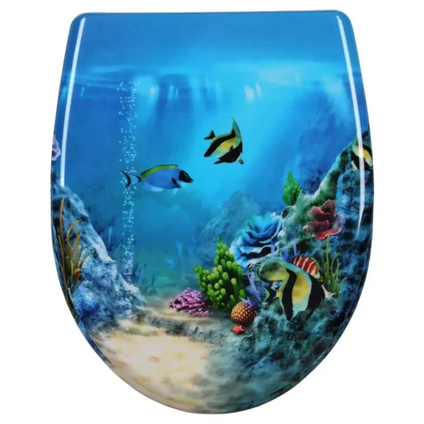 Toiletbril Duroplast Goldfish Blauw Met Softclose-mechanisme En Snelbevestiging 1