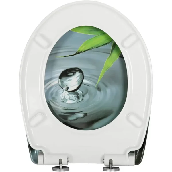 Toiletbril Met Soft Close Toiletdeksel Premium Toiletbril Lichtgroen Blad 2