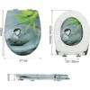 Toiletbril Met Soft Close Toiletdeksel Premium Toiletbril Lichtgroen Blad 4