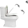 Toiletzitting MDF Met Soft Close Mechanisme, Soft Close Scharnier, Stenen Bloemen 8