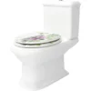 Toiletzitting MDF Met Soft Close Mechanisme, Soft Close Scharnier, Stenen Bloemen 9