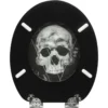 Toiletzitting MDF Met Softclose Mechanisme Skull Zwart 4