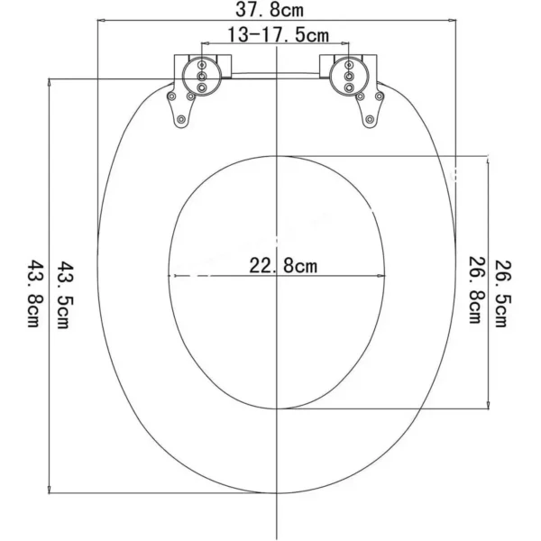 Toiletzitting MDF Met Softclose Mechanisme Skull Zwart 5