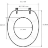 Toiletzitting Met Soft Close-mechanisme Gemaakt Van MDF-houtnerf 2