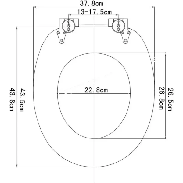 Toiletzitting Met Softclose-mechanisme, MDF-houten Kern, Softclose-scharnier, Antibacterieel 3