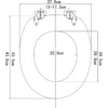 Toiletzitting Met Softclose Mechanisme, MDF Houten Kern, Zinkverchroomde Scharnieren Harten 5