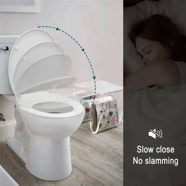 Toiletzitting Soft Close, Fast Fix, Softclose Scharnier, Wit 3