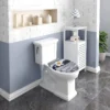 Toiletzitting Van Duroplast Met Softclose-mechanisme In Deco-design White Frangipani 4