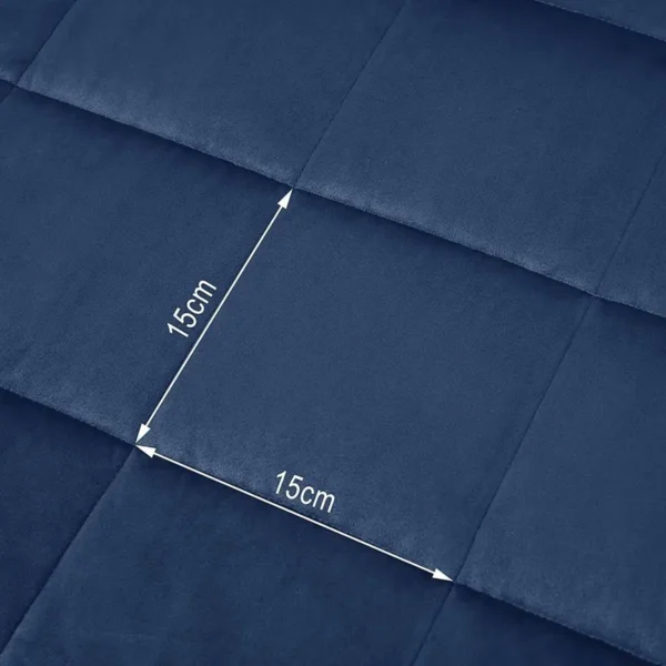 Verzwaarde Deken Therapiedeken Van Microvezel Cashmere Feel Blue 150 X 200 Cm 11,0 Kilogram 6