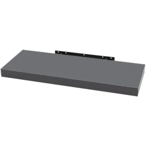 Wandplank CD DVD Plank Boekenkast Houten Plank Donkergrijs 120x22,9x3,8cm 1