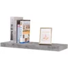 Wandplank CD DVD Plank Boekenkast Houten Plank Grijs Eiken 100x22,9x3,8cm 4