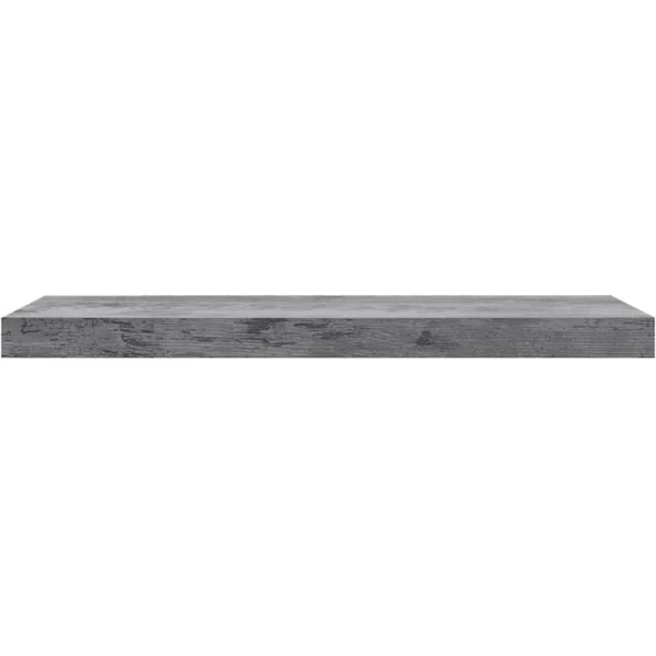 Wandplank CD DVD Plank Boekenkast Houten Plank Grijs Eiken 100x22,9x3,8cm 6