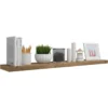 Wandplank CD DVD Plank Boekenkast Houten Plank Vintage Bruin 100x22,9x3,8cm 8