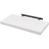 Wandplank CD DVD Plank Boekenkast Houten Plank Wit 90x22,9x3,8cm 1