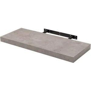 Wandplank CD DVD Plank Boekenkast Houtplaat Licht Cement 60x22,9x3,8cm 1