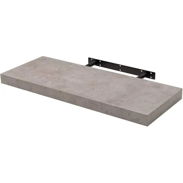 Wandplank CD DVD Plank Boekenkast Houtplaat Licht Cement 60x22,9x3,8cm 1