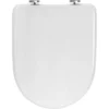 Witte Kunststof Toiletbril Met Softclose D-vorm 1