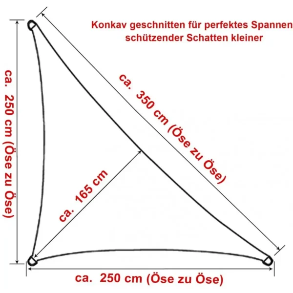 Zonnezeil Zonwering HDPE Windbescherming UV-bescherming Crème 2,5x2,5x3,5m 2